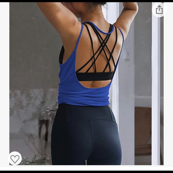 Oyanus Open Back Athletic Tank Tops - Picture 4 of 4